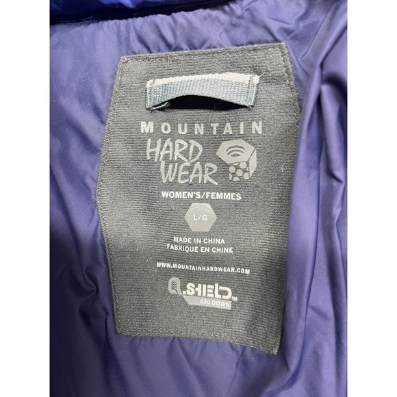 Mountain Hardwear Down Parka Women's Large Purple‎ Winter Puffer Jacket - Picture 7 of 7